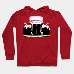 Rover P3 1940s classic car high contrast Hoodie